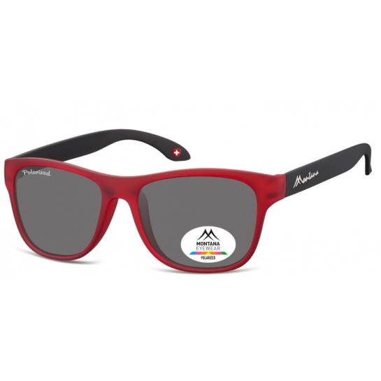 Okulary przeciwsłoneczne Montana MP38B czerwone polaryzacyjne